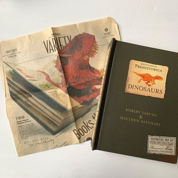 Encyclopedia Prehistorica Dinosaurs Pop Up Book Sabuda Reinhart SIGNED - Picture 4 of 6